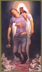 jesus holding man